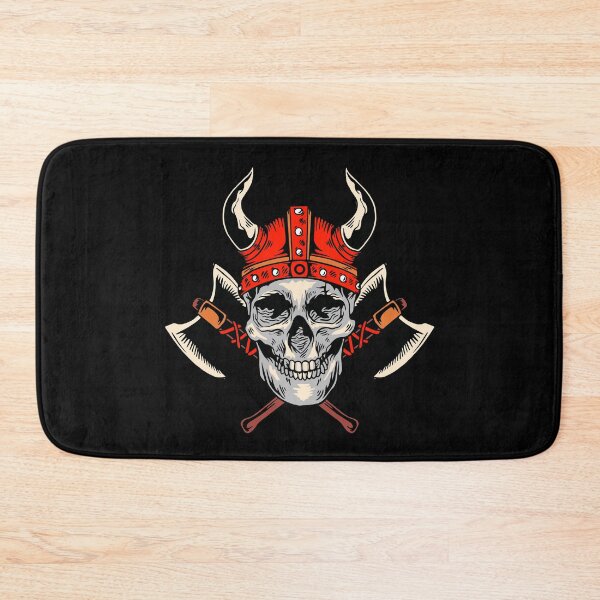 Item preview, Viking skull with axes designed and sold by ReneMM.