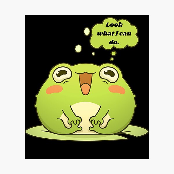 Item preview, Cute chubby cartoon frog toe touch  designed and sold by courtney petersen.