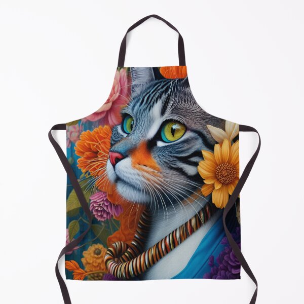 Item preview, Floral Cat/ Acrylic Digital Portrait designed and sold by Whisker Blossoms.