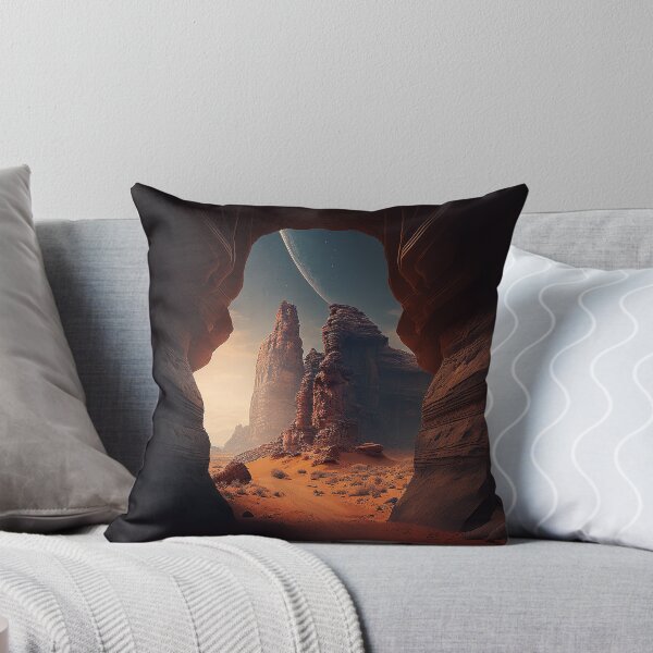 Item preview, A Stunning Vista: Digital Art Captures the Beauty of a Cave and the Red Rock Desert Landscape designed and sold by BIBIHOX.