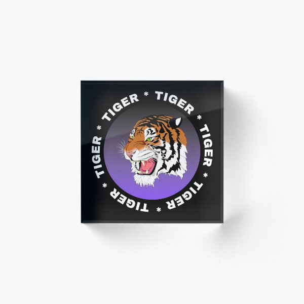 Artikelvorschau,  Circular Design with TIGER in middle and Tiger on outside entworfen und verkauft von RascalsDesigns.