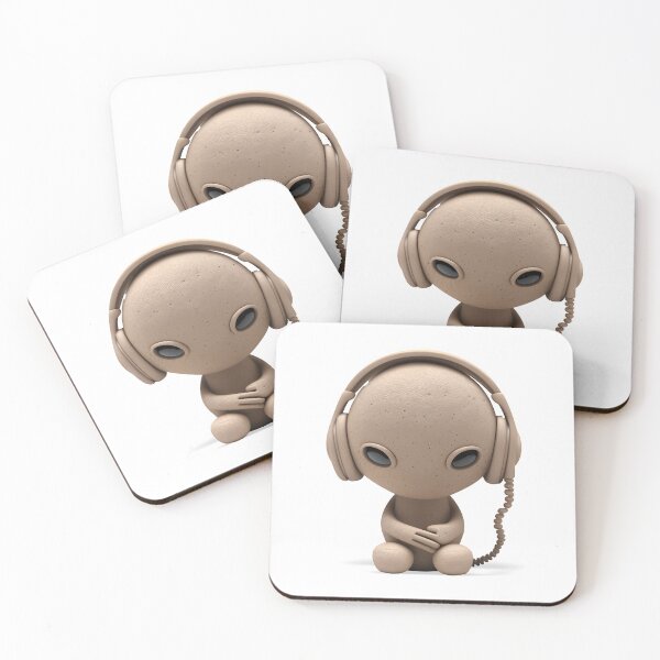 Item preview, Alien with Headphones - The Stone Collection designed and sold by FiveIntentions.