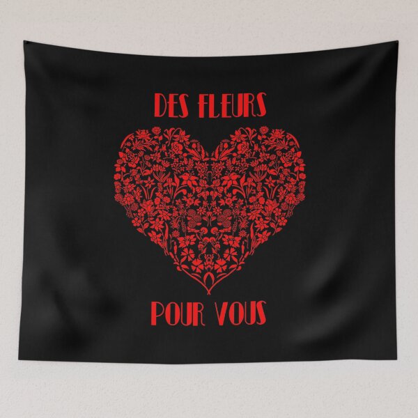 Item preview, Des Fleurs Pour Vous (Noir) designed and sold by IKDG.