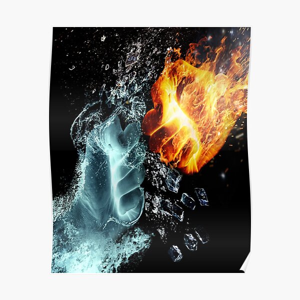 Poster Feuer Und Flamme Redbubble