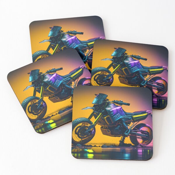 Item preview, Futuristic Cyberpunk Neon Dirt Bike designed and sold by beluxe.