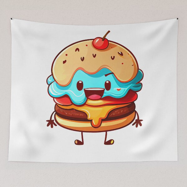 Item preview, Cute burger character designed and sold by ramith-concept.