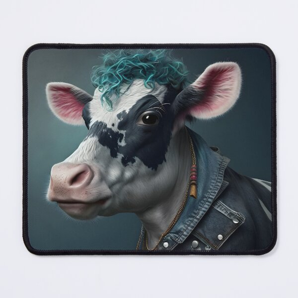 Item preview, Punk Rock Cow - Animal Art designed and sold by Chrisjeffries24.