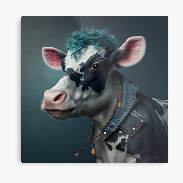 Item preview, Punk Rock Cow - Animal Art designed and sold by Chrisjeffries24.