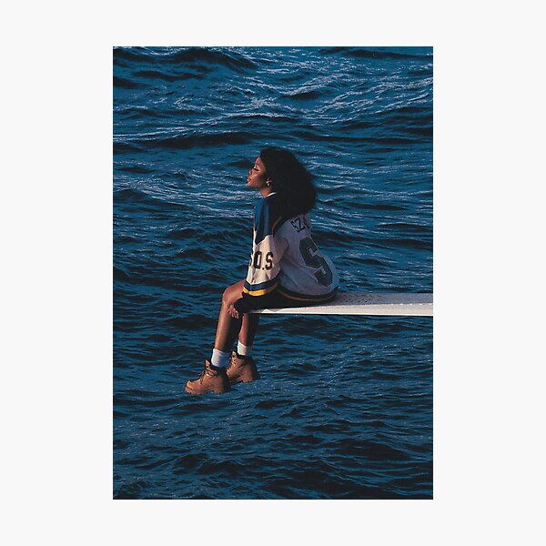 Item preview, SZA SOS Album Cover Waves Poster designed and sold by PopShopBant.
