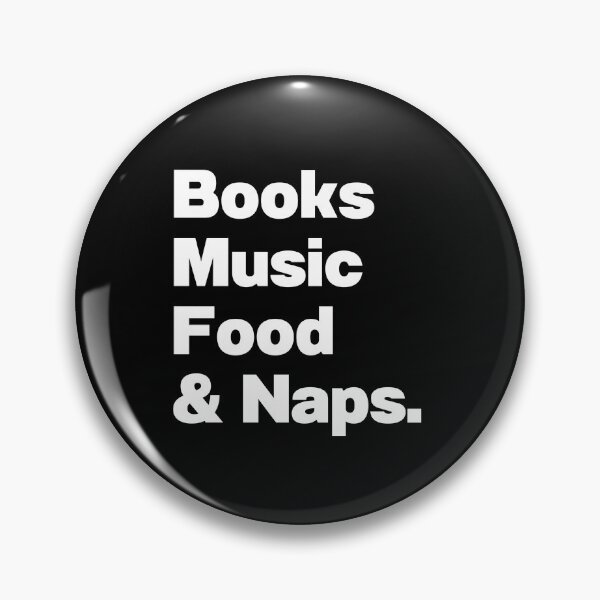 Item preview, Books Music Food & Naps designed and sold by IntrovertWorld.