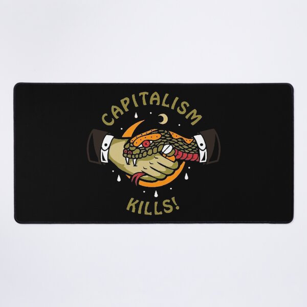 Item preview, Capitalism Kills illustration designed and sold by PoliticsPrint.