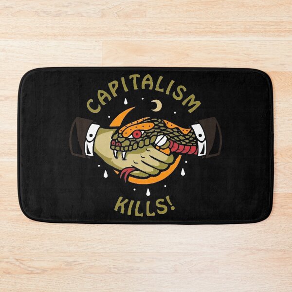 Item preview, Capitalism Kills illustration designed and sold by PoliticsPrint.