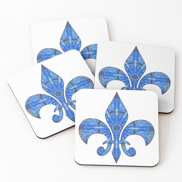 Item preview, Bright Blue Fleur de Lis designed and sold by MagickMama.
