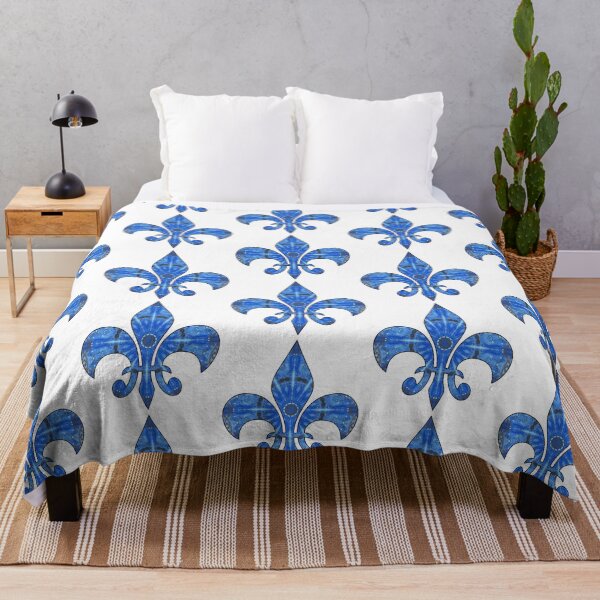 Item preview, Bright Blue Fleur de Lis designed and sold by MagickMama.