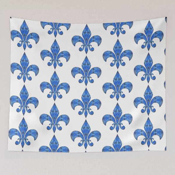 Item preview, Bright Blue Fleur de Lis designed and sold by MagickMama.