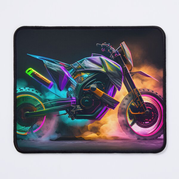 Item preview, Futuristic Cyberpunk Neon Dirt Bike designed and sold by beluxe.