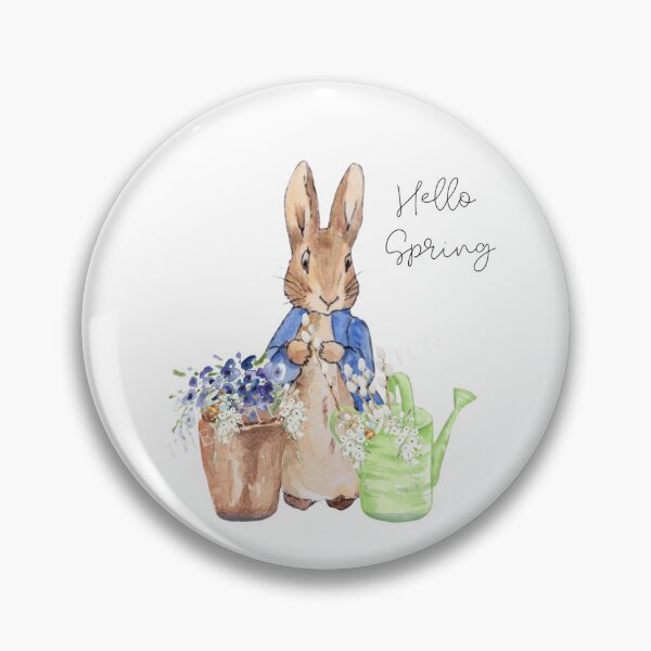 Aperçu de l'œuvre Aquarelle de Pâques Peter Rabbit avec gros oeuf de Pâques créée et vendue par moullknoz.