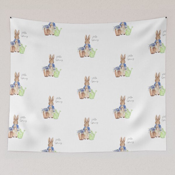 Artikelvorschau, Aquarell Ostern Peter Rabbit mit großem Osterei entworfen und verkauft von moullknoz.