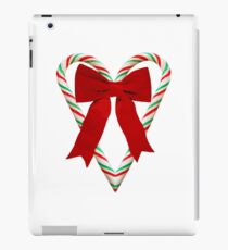 Candy Cane Heart with Bow iPad Case/Skin