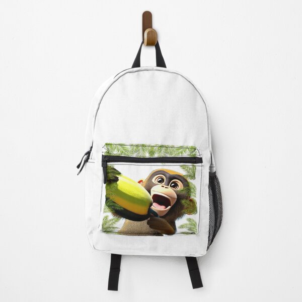 Item preview, Cute monkey with banana designed and sold by motivationhood.