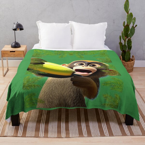 Artikelvorschau, Netter Affe mit Banane entworfen und verkauft von motivationhood.