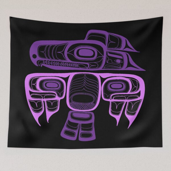 Item preview, Native American Style Art: Tlingit thunderbird purple designed and sold by aapshop.