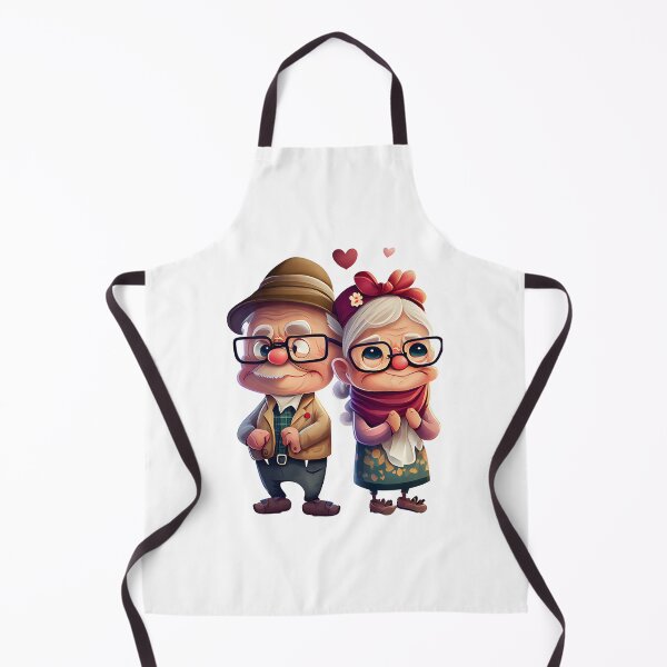 Item preview, Happy old Cute Couple Valentine designed and sold by addthana.