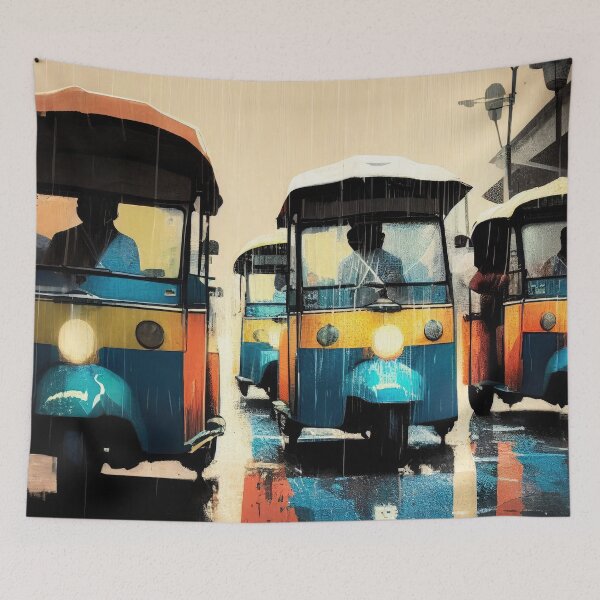 Item preview, Tuk-Tuk in the Rain designed and sold by Pat Filteau.
