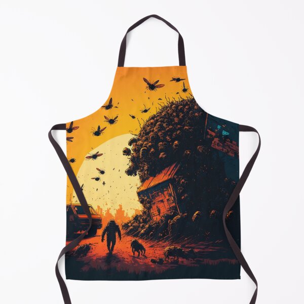 Item preview, Mutated Bee Swarm In Post Apocalyptic Streets designed and sold by Nightarcade.