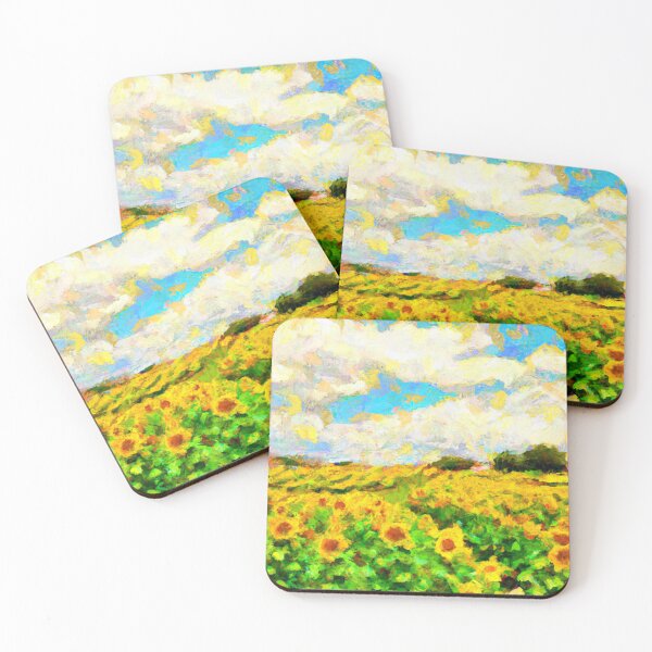 Item preview, Sunflower Field Painting Van Gogh Style designed and sold by JanesCreations.