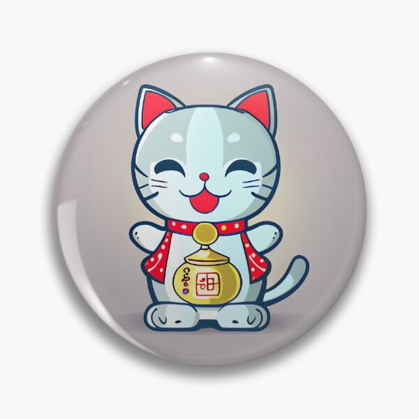 Item preview, Maneki neko kawaii cat of luck designed and sold by Quiki.