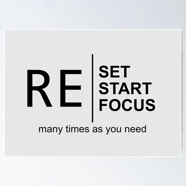 Item preview, Restablecer reiniciar tema de reenfoque designed and sold by Hrd-design.