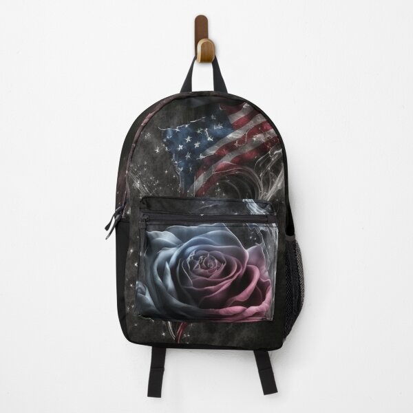 Item preview, Patriotic Rose American Flag Art designed and sold by Jades-Corner.