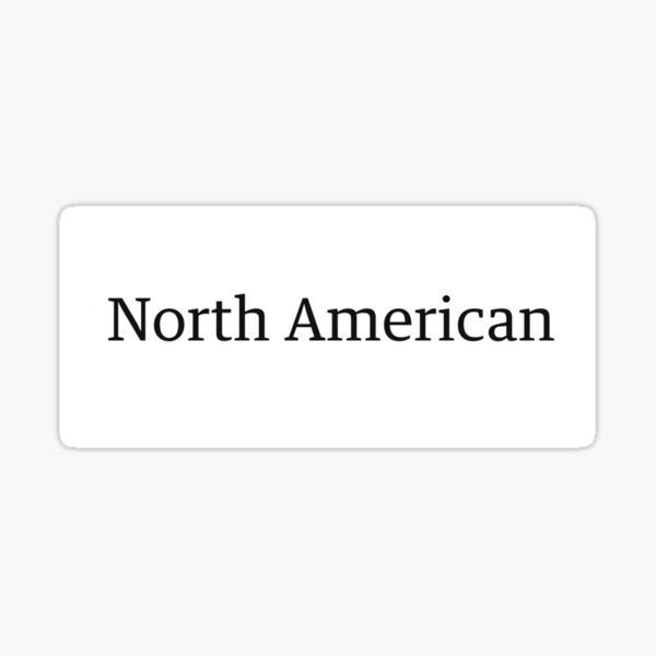 North American Sticker