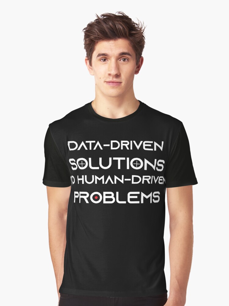 Thumbnail 1 of 5, Graphic T-Shirt, Data Driven Solutions white text designed and sold by DaneSullivan.