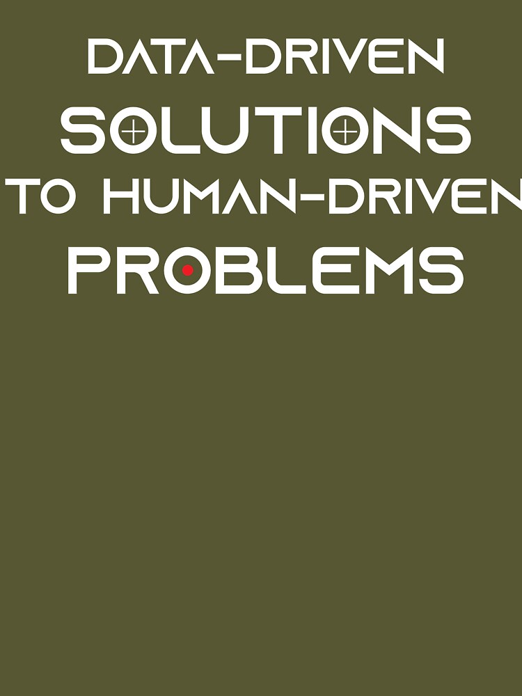 Thumbnail 7 of 7, Essential T-Shirt, Data Driven Solutions white text designed and sold by DaneSullivan.