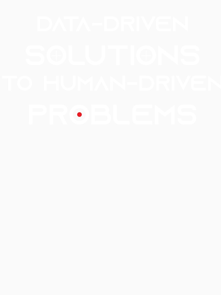 Thumbnail 3 of 3, Baseball ¾ Sleeve T-Shirt, Data Driven Solutions white text designed and sold by DaneSullivan.