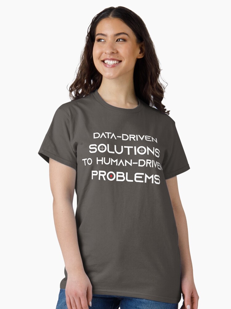Thumbnail 2 of 7, Classic T-Shirt, Data Driven Solutions white text designed and sold by DaneSullivan.