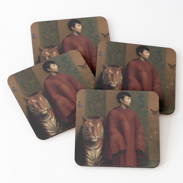 Item preview, Tibetian Monk & Tiger designed and sold by Mono.fi Studios.