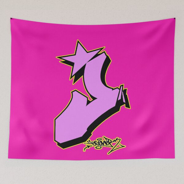 Item preview, PINK LETTER J BY ESONE URBAN GRAFFITI STREET STYLE  designed and sold by GraffitiBomberZ.