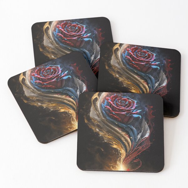 Item preview, Patriotic Rose American Flag Art designed and sold by Jades-Corner.