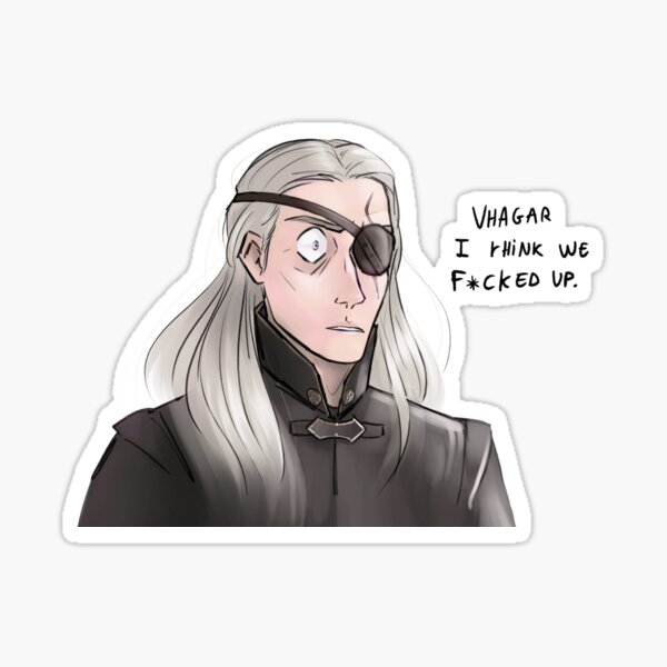 Item preview, ''Vhagar I think we f*cked up.'' - Aemond Targaryen designed and sold by Valka-Arialitan.
