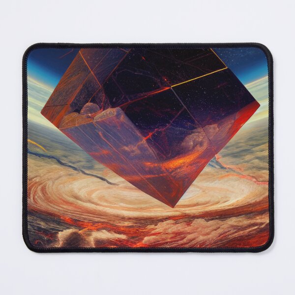 Item preview, A red cube collision poster designed and sold by osssoconcept.