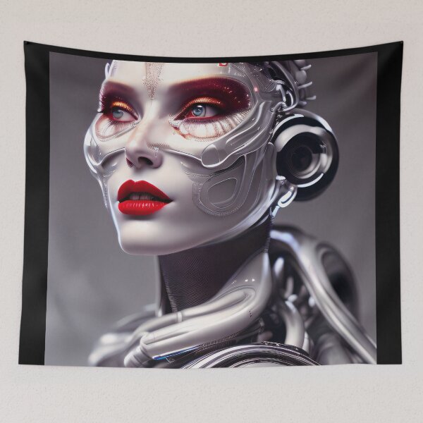 Item preview, Beauty meets technology - the face of AI designed and sold by ArtCreator2023.