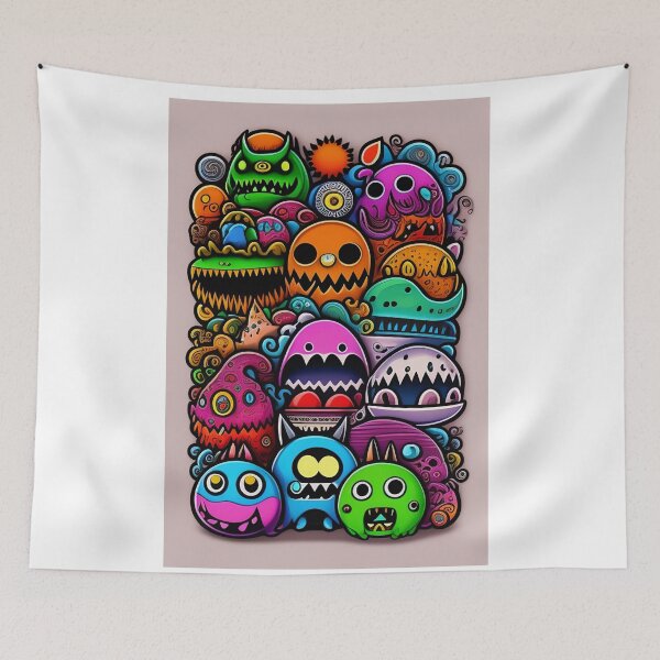 Item preview,  Cartoon monster art #4 designed and sold by CyberArtsy.