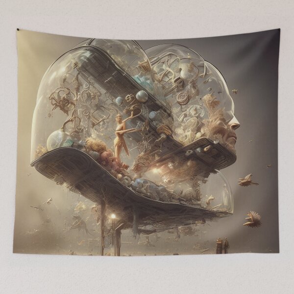 Item preview, The Complexity of the Mind - Concept Art - Wall Art - Digital Art designed and sold by Excelsior--.