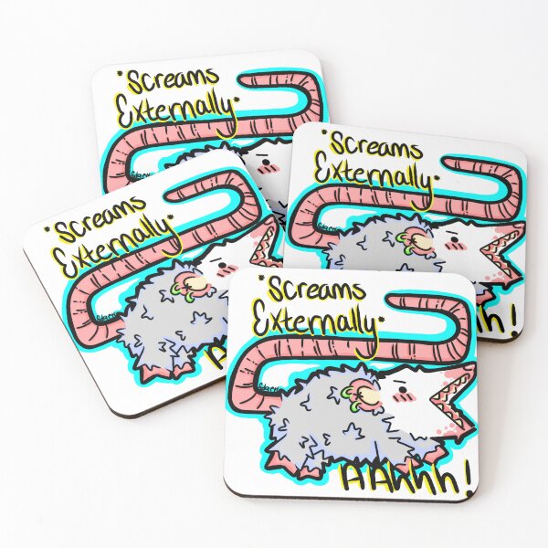 Item preview, Screaming Opossum No Background designed and sold by fidgettbiscuit.