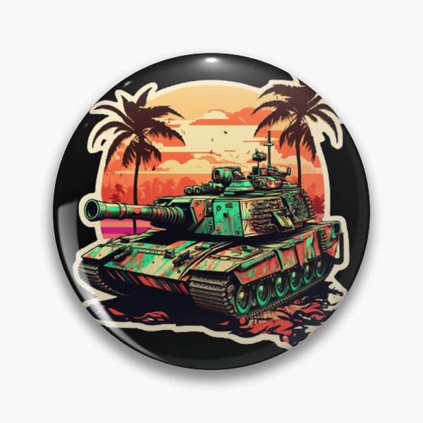 Item preview, Retro imaginary tank, designed and sold by PizamxArt.