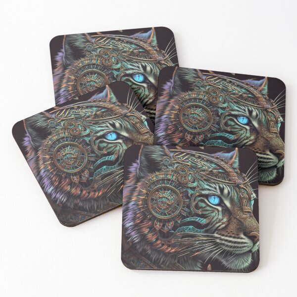 Item preview, Steampunk Tribal Tiger designed and sold by Mono.fi Studios.