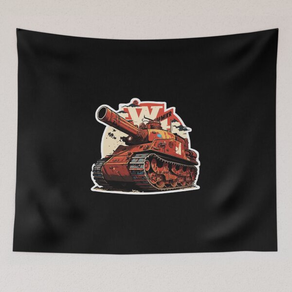 Item preview, Retro imaginary tank, designed and sold by PizamxArt.